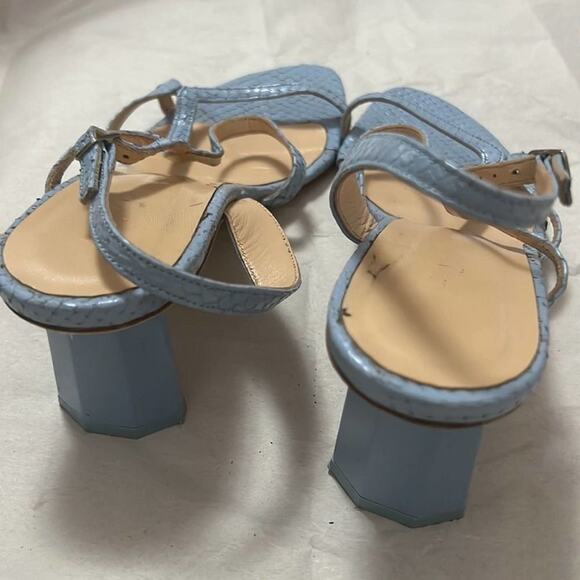 BY FAR BRIGETTE BLUE MID HEEL SANDALS SIZE‎ 9 - Picture 4 of 7